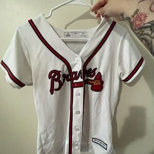 Majestic Braves Swanson Baseball Jersey